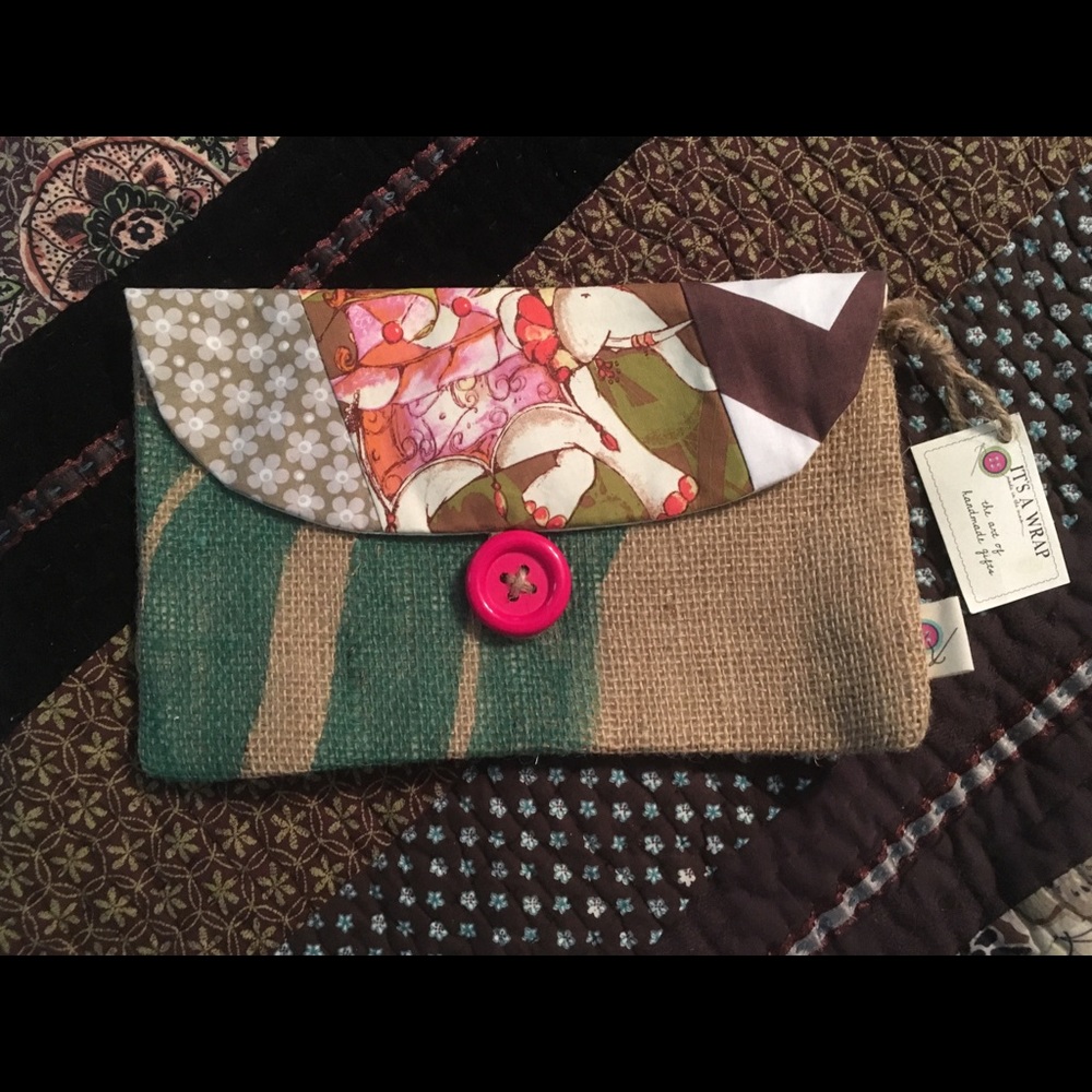Handmade clutch by Its a Wrap